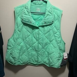 Light Green Quilted Vest by FP Movement
